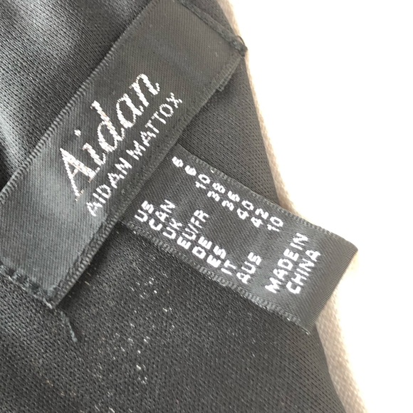 AIDAN MATTOX black sequin bodycon cocktail dress - Picture 8 of 8